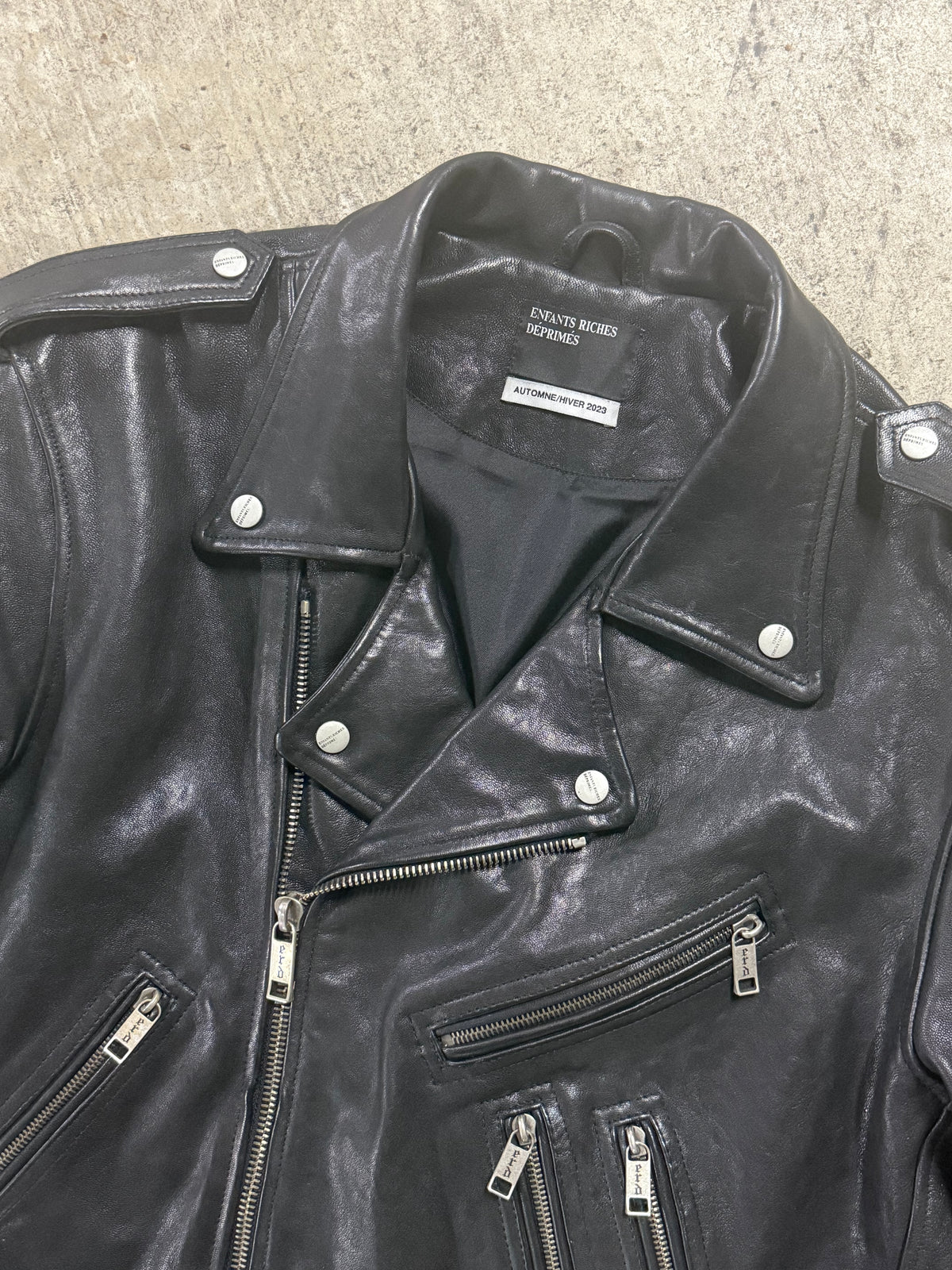 Enfants Riches Deprimes AW23 Rose Buckle Biker Jacket