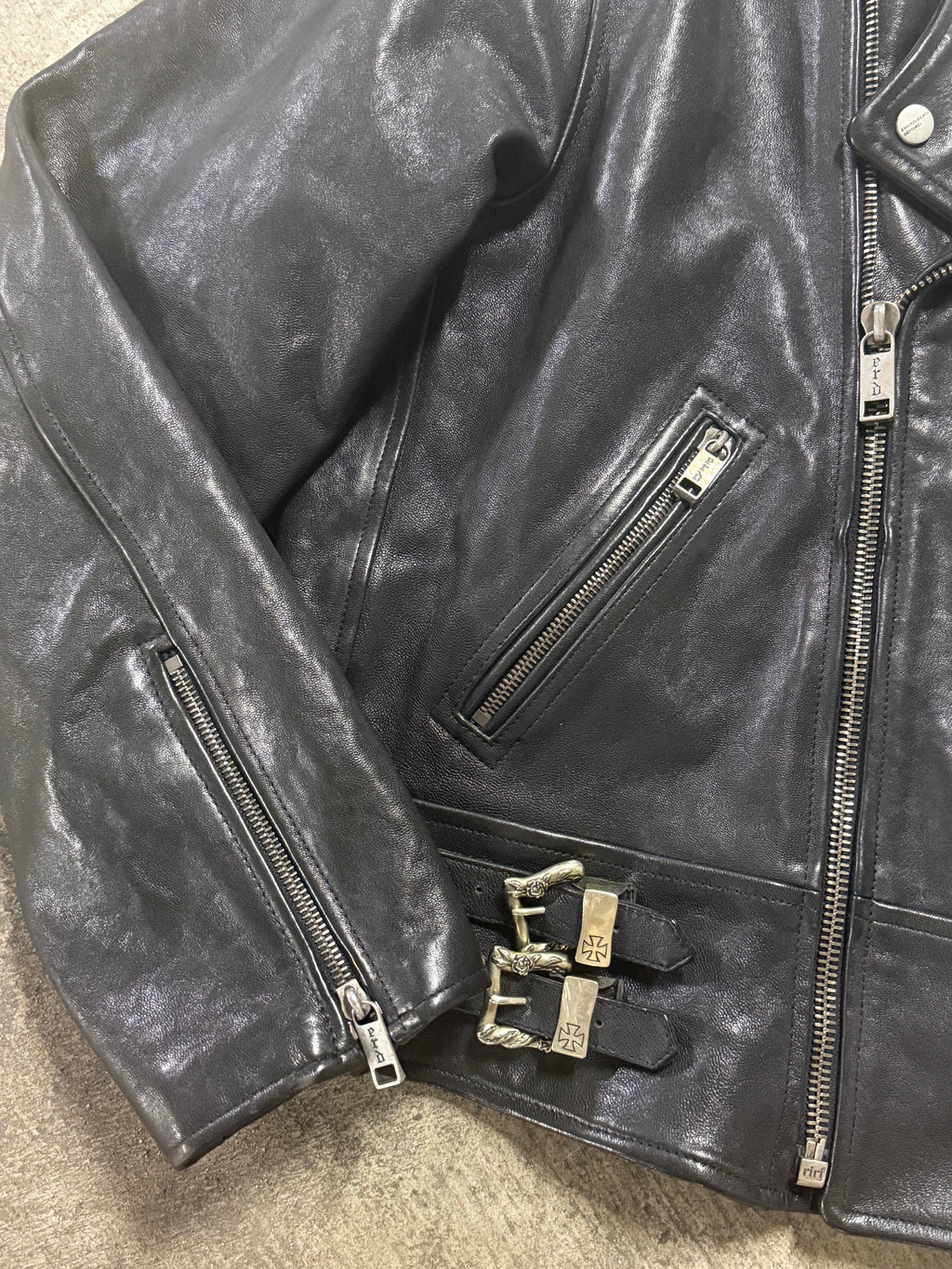Enfants Riches Deprimes AW23 Rose Buckle Biker Jacket