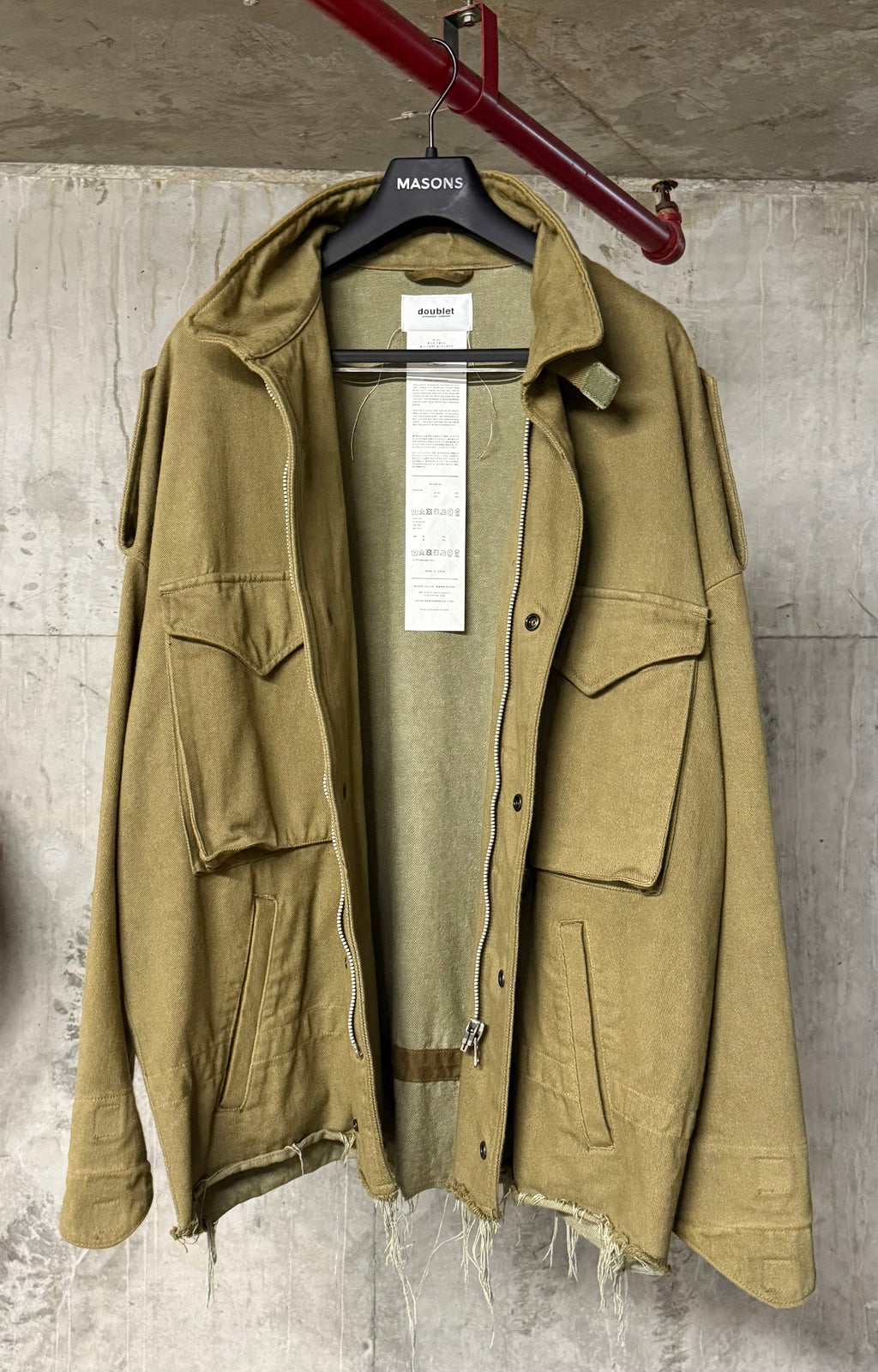 Doublet Silk Twill Military Blouson