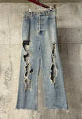 Balenciaga Destroyed Baggy Denim Jeans