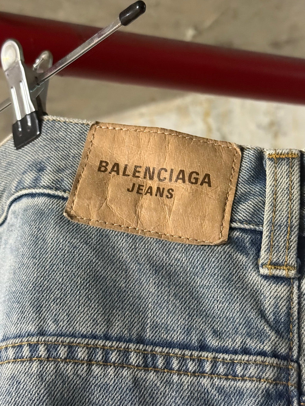 Balenciaga Destroyed Baggy Denim Jeans
