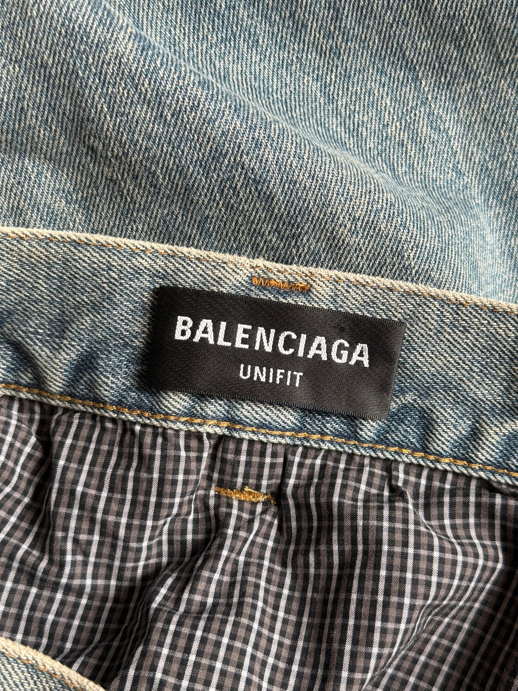 Balenciaga Destroyed Baggy Denim Jeans