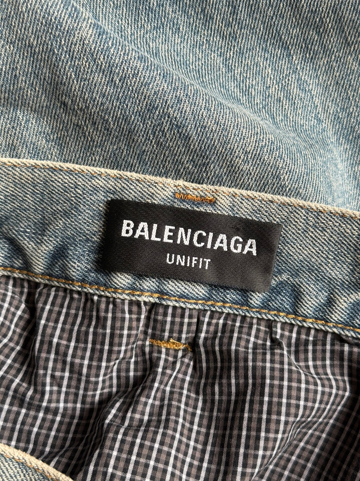 Balenciaga Destroyed Baggy Denim Jeans