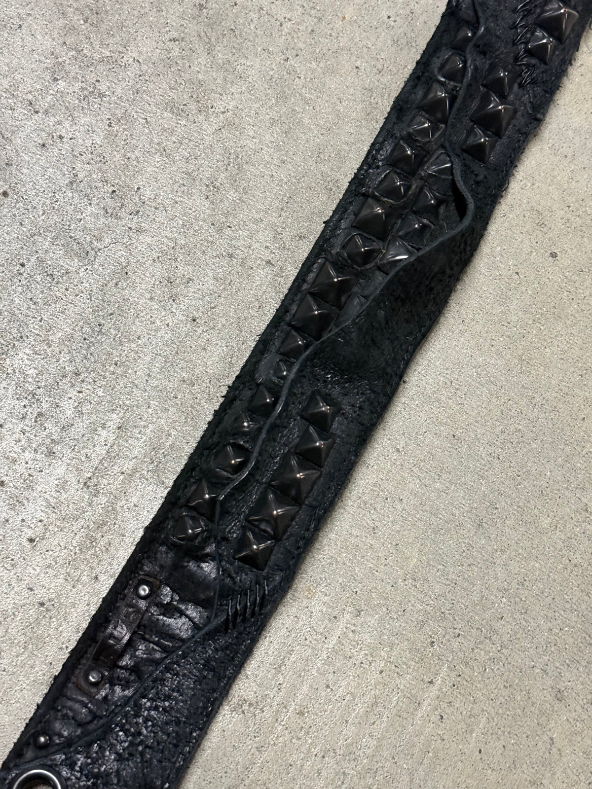 Kmrii Rhino Leather Studded Belt