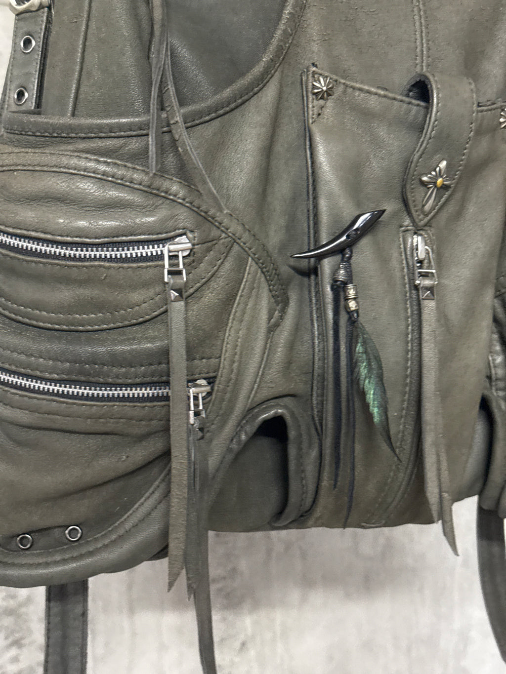 14th Addiction Transforma Leather Backpack