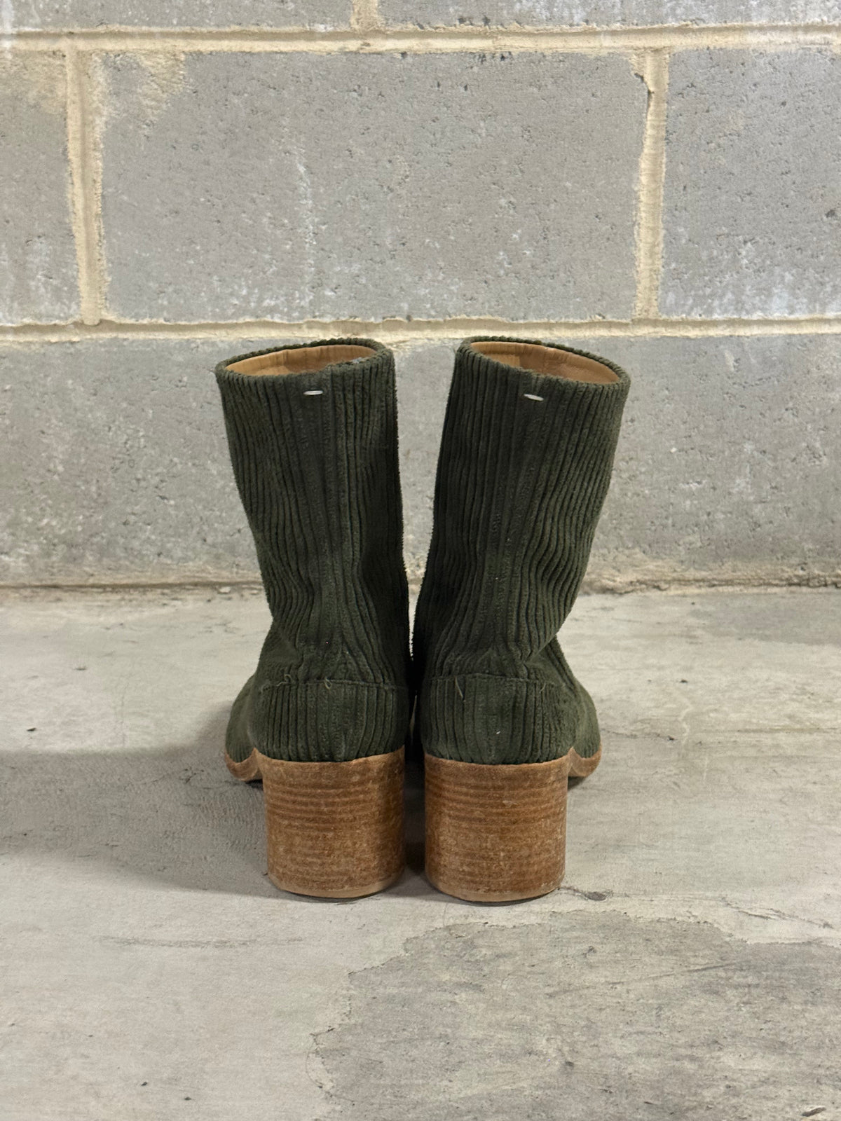 Maison Margiela AW17 Corduroy Tabi Heels