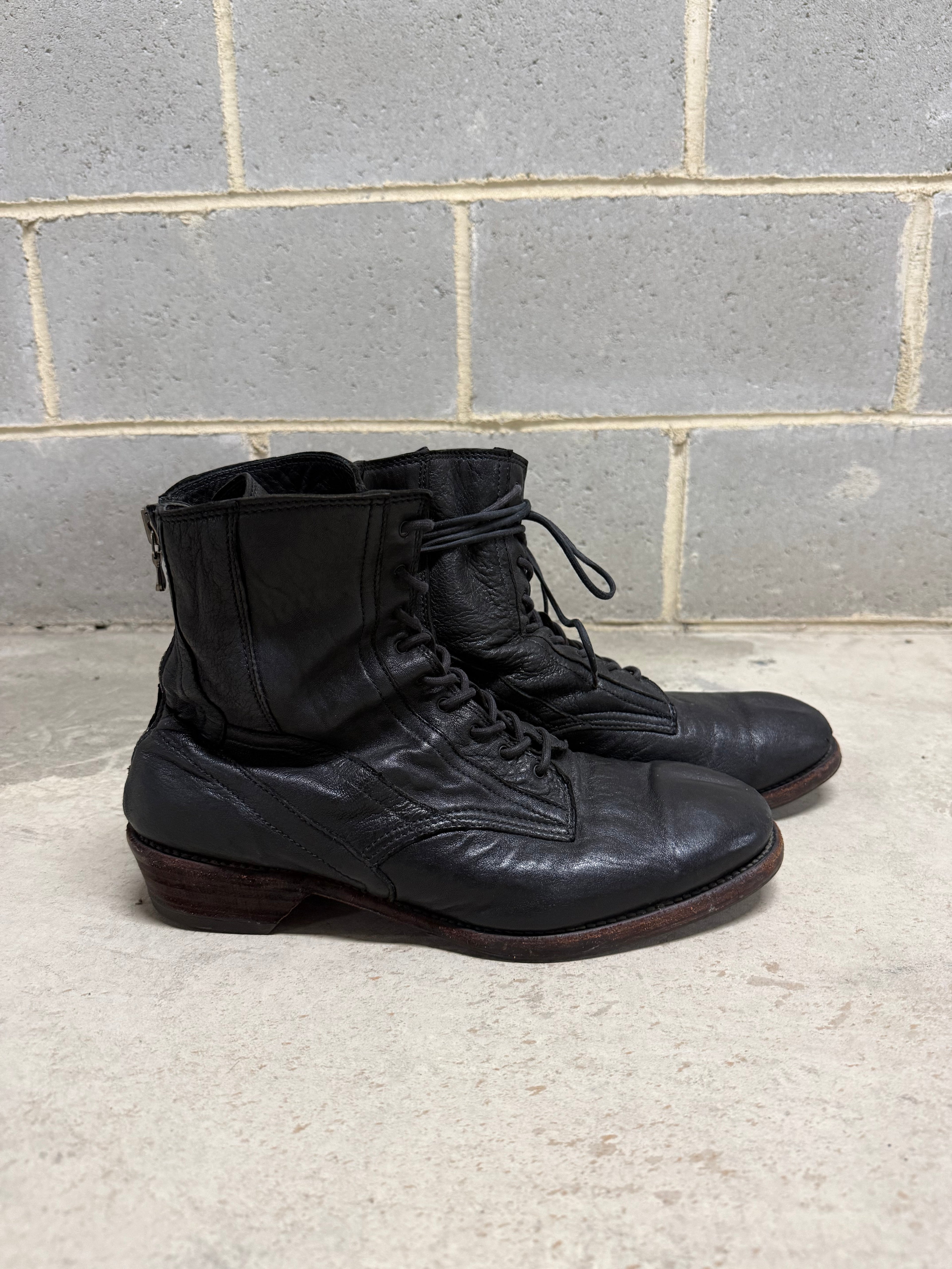 Julius Back Zip Lace Boots