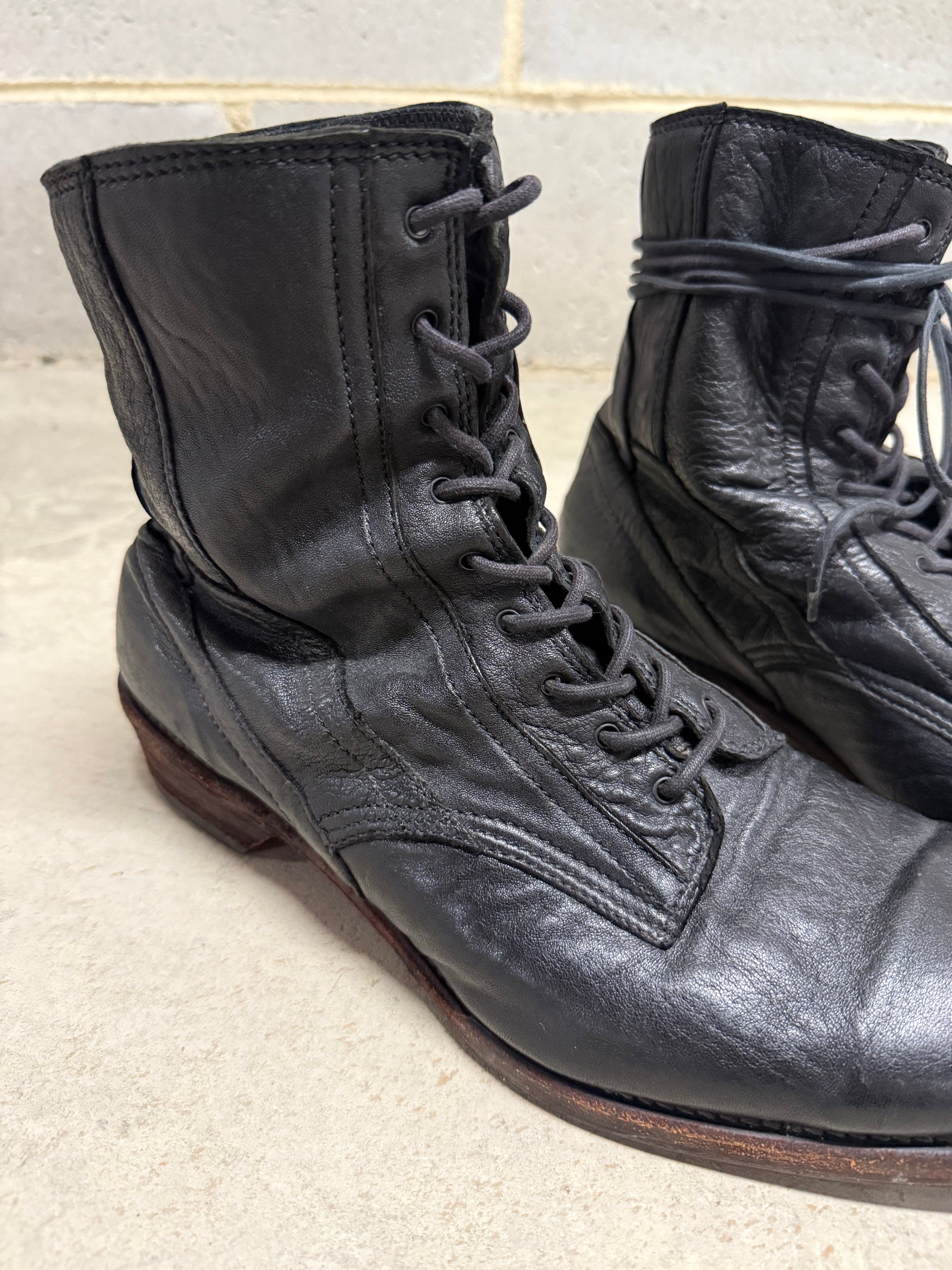 Julius Back Zip Lace Boots