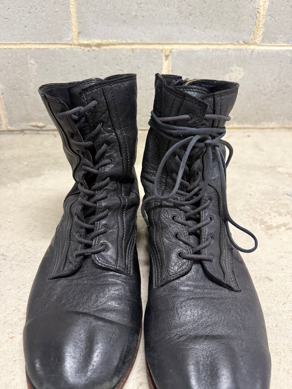 Julius Back Zip Lace Boots