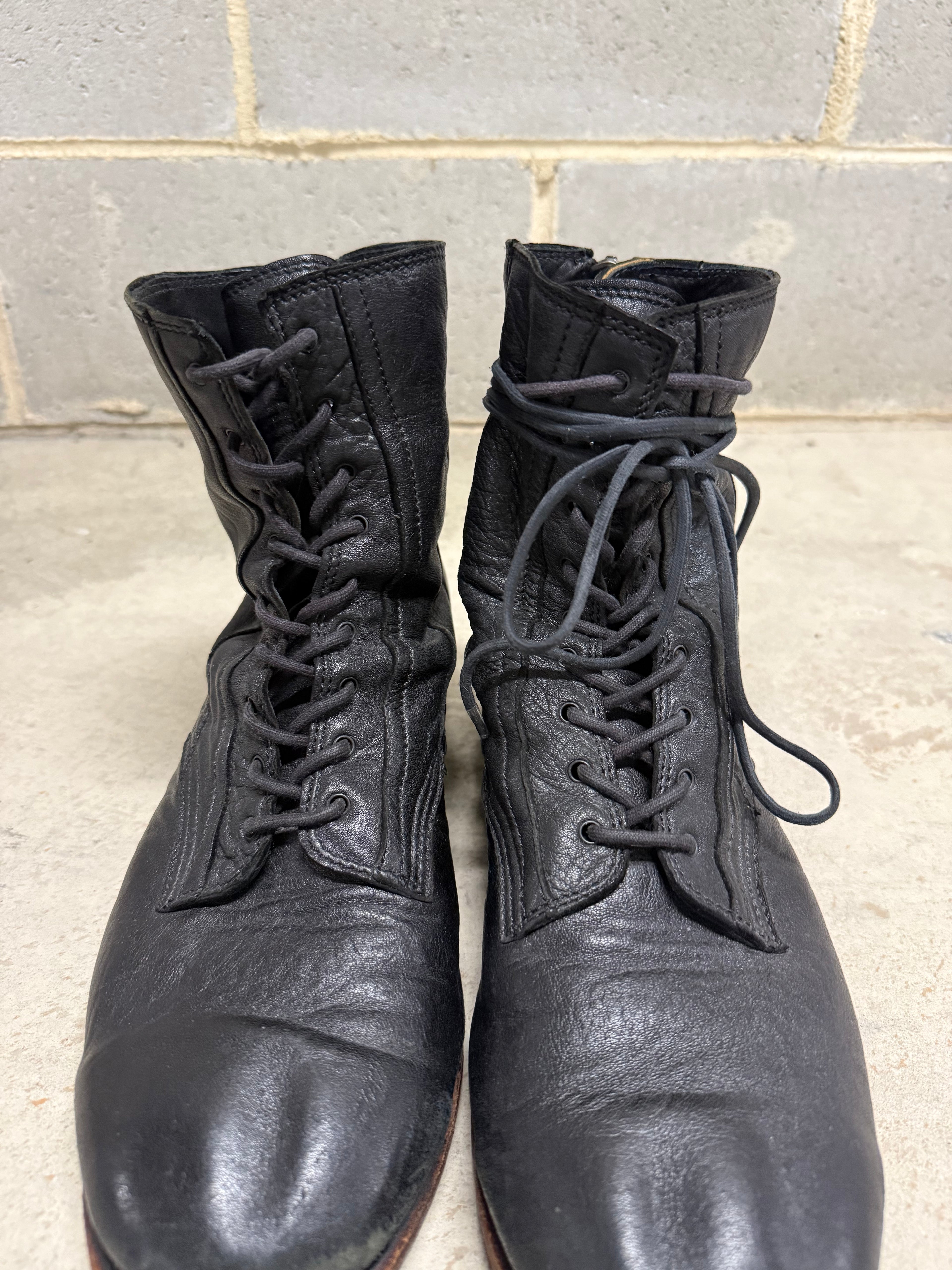 Julius Back Zip Lace Boots
