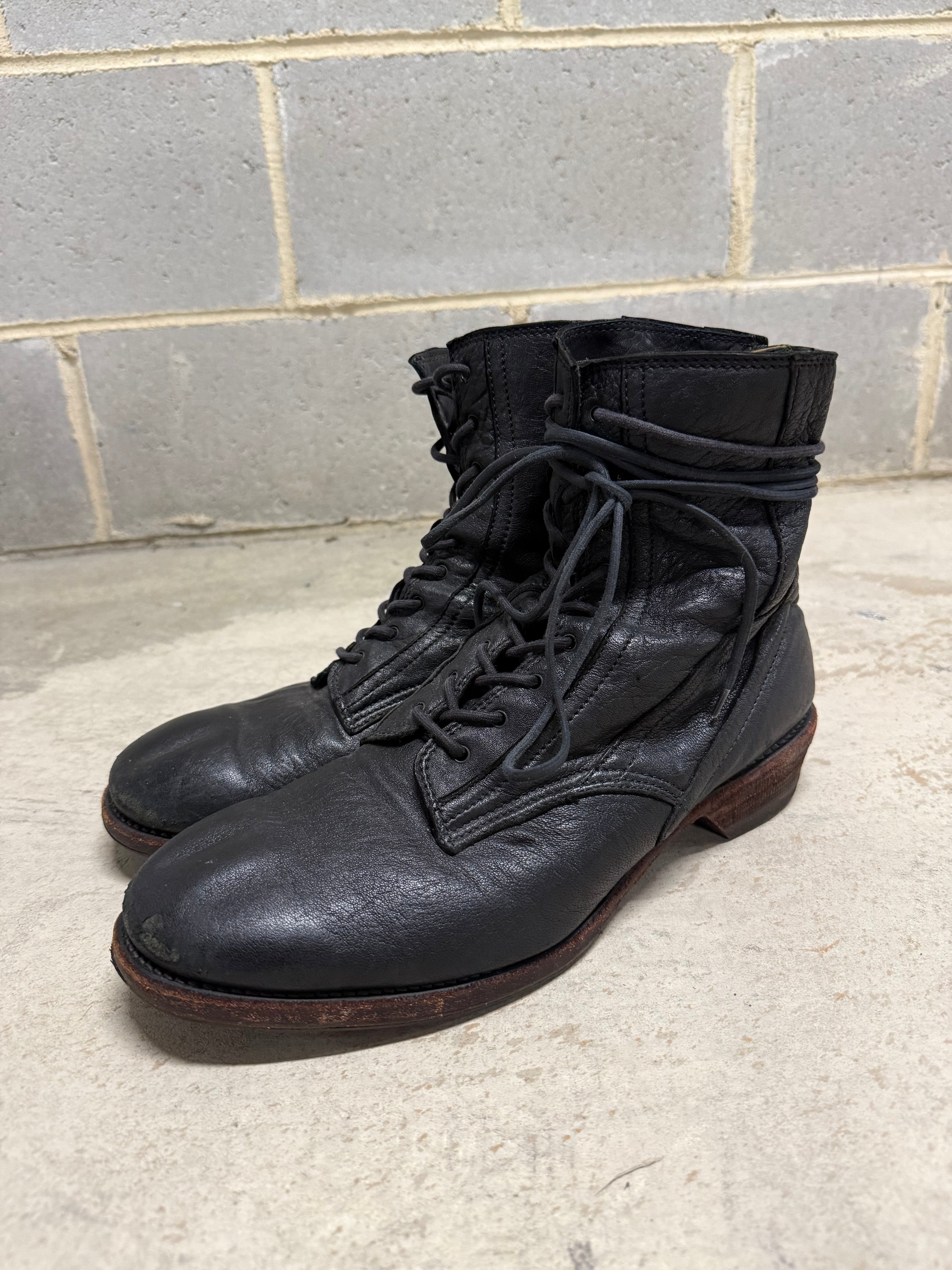 Julius Back Zip Lace Boots