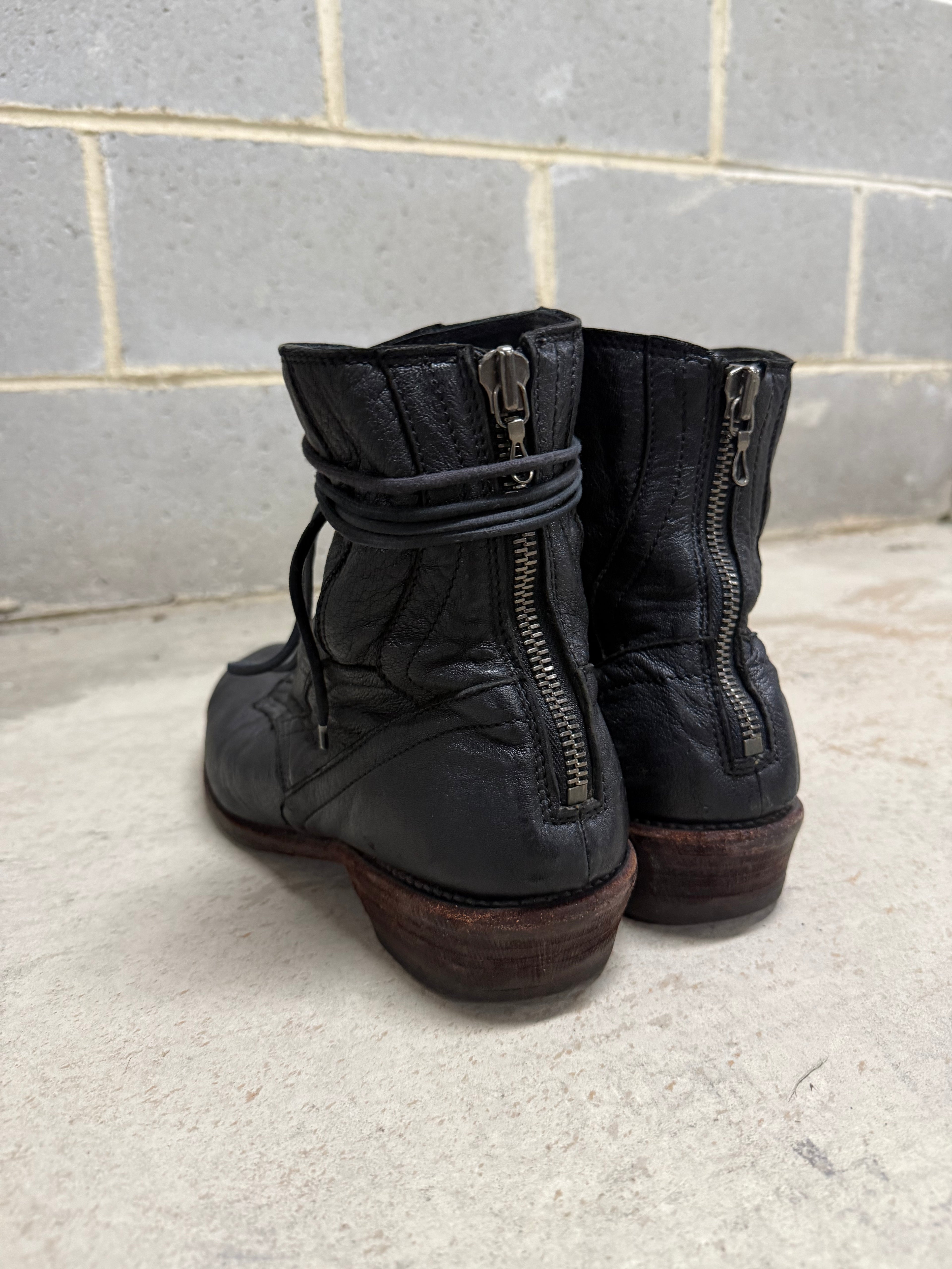 Julius Back Zip Lace Boots