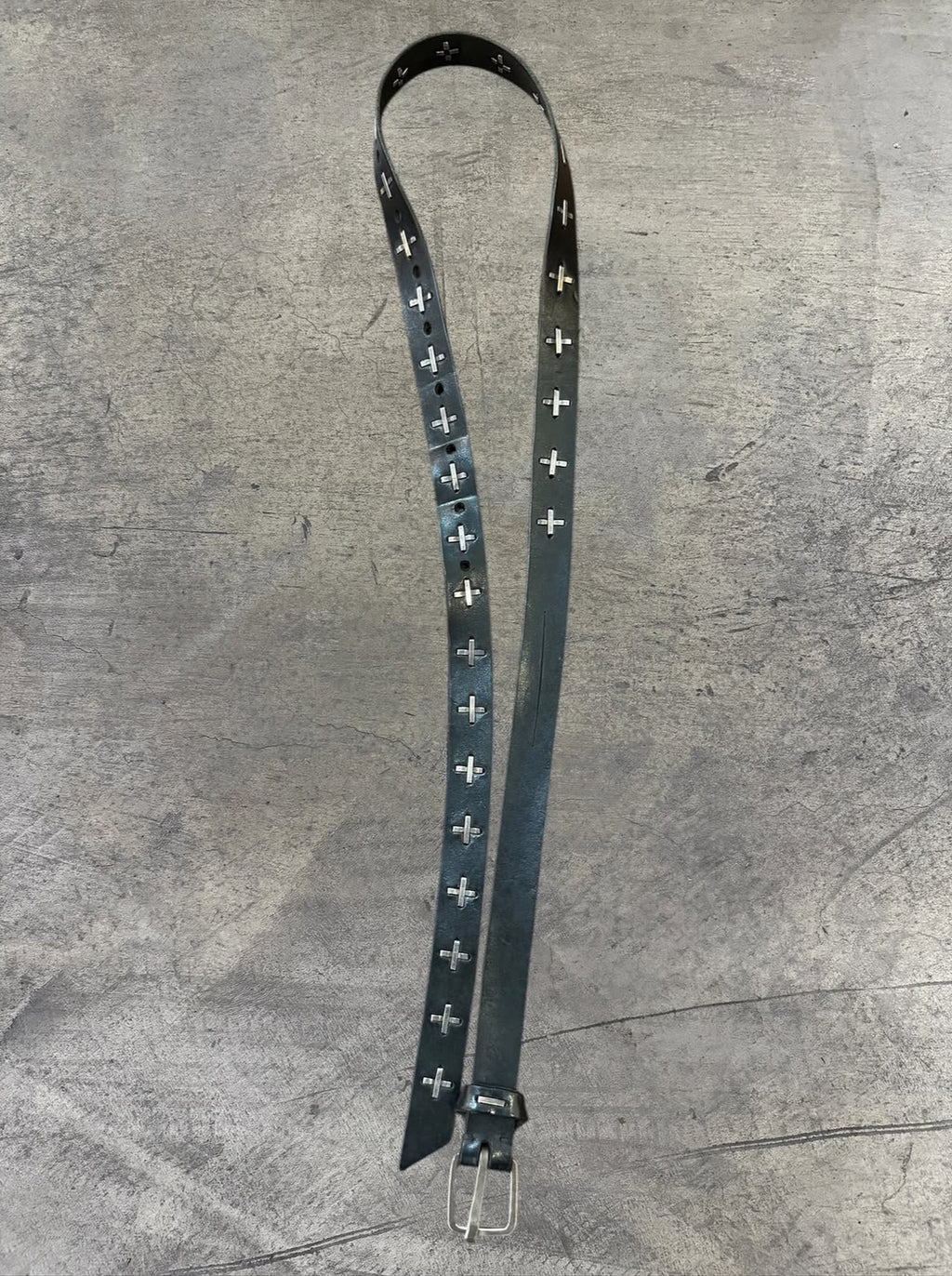 M.A+ Studded "+" Q Buckle Belt