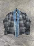 Greg Lauren Graphite Buffalo Check GU Kimono