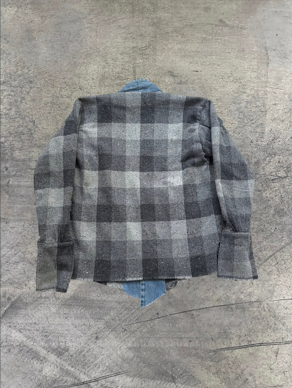 Greg Lauren Graphite Buffalo Check GU Kimono