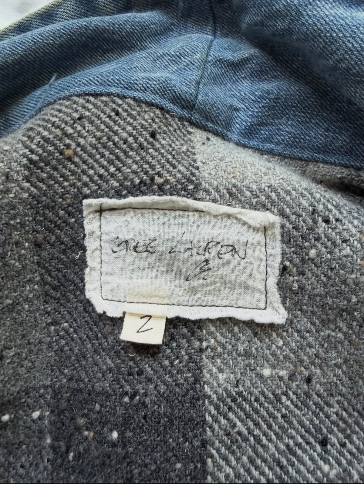 Greg Lauren Graphite Buffalo Check GU Kimono