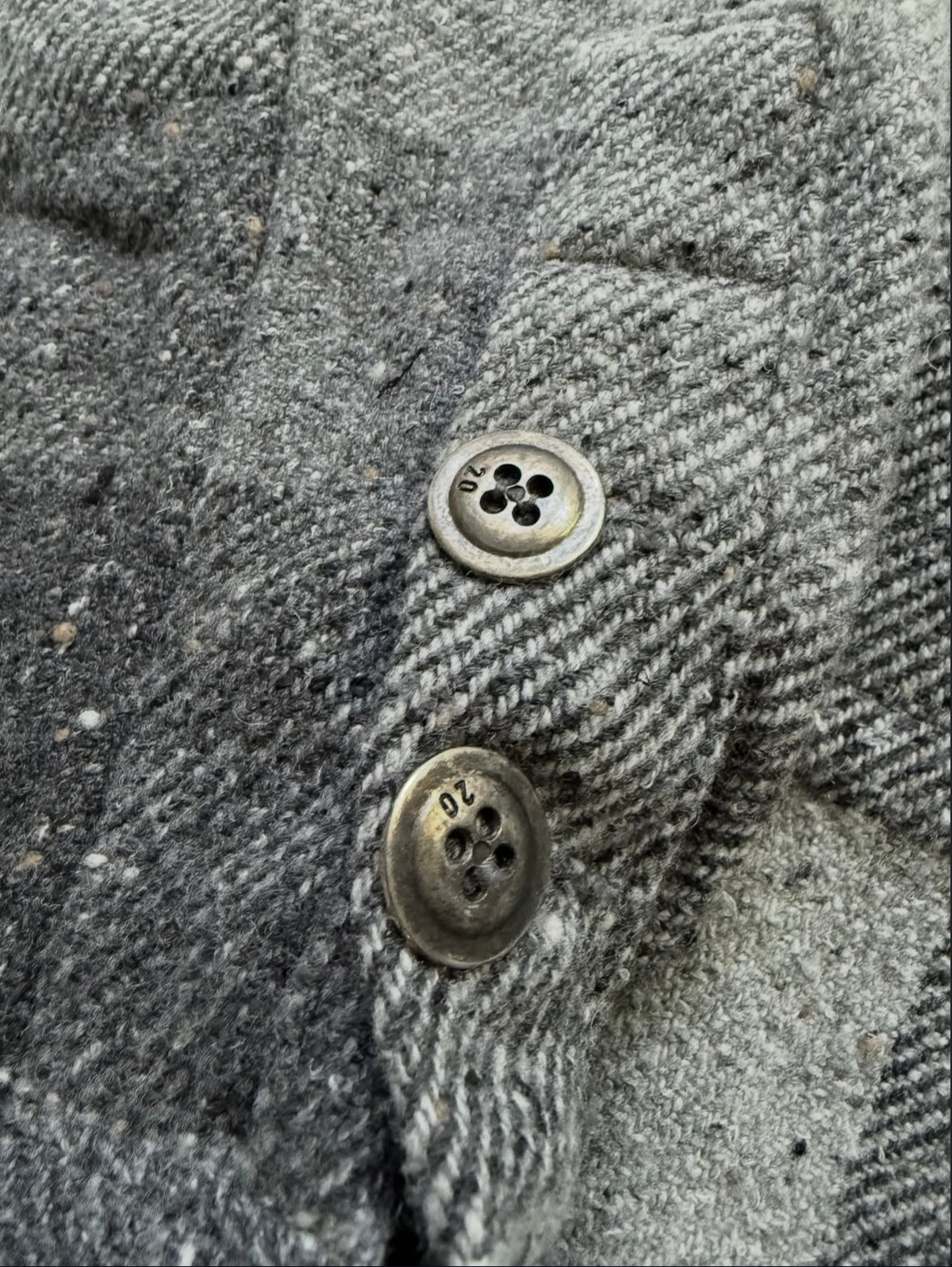 Greg Lauren Graphite Buffalo Check GU Kimono