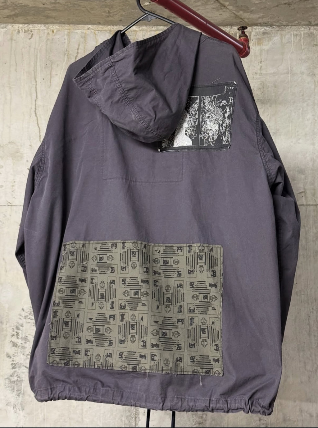 Cav Empt Patched Zip Up Hooded Jacket