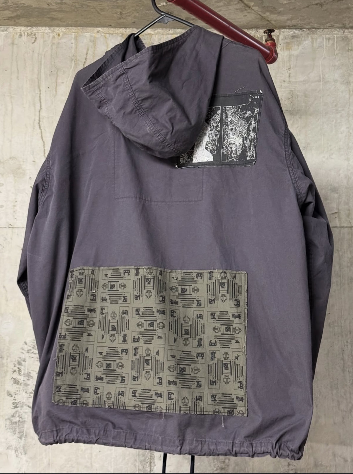 Cav Empt Patched Zip Up Hooded Jacket