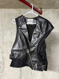 Maison Mihara Yasuhiro Asymmetrical Leather Vest
