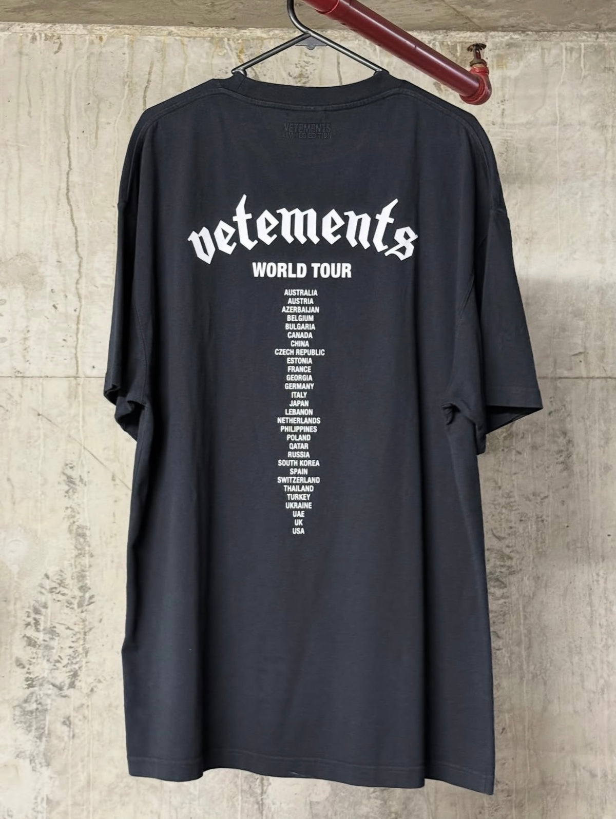 Vetements FW21 Motorhead World Tour T-Shirt