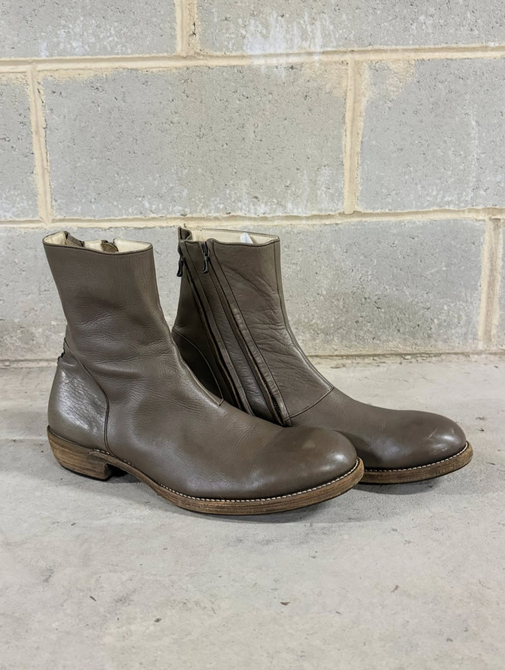 The Viridi-Anne Double Side Zip Boots