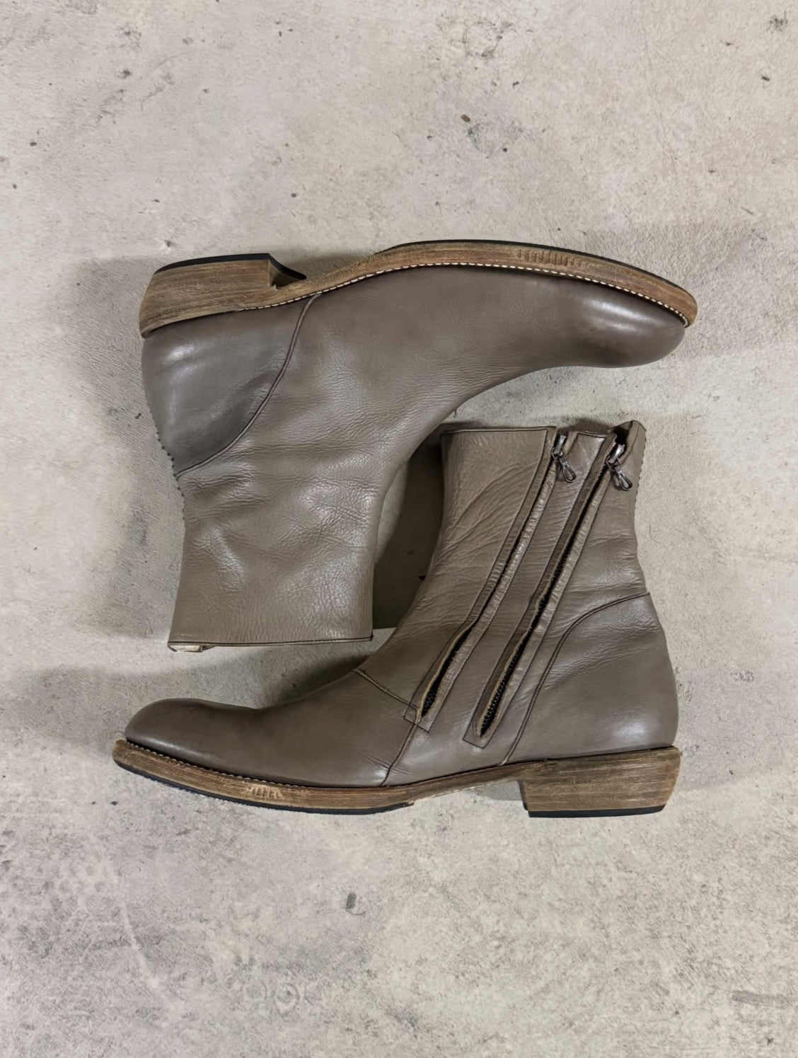 The Viridi-Anne Double Side Zip Boots