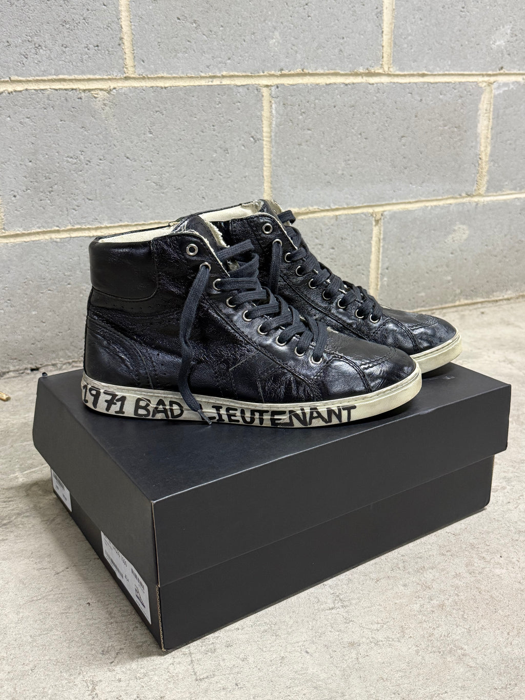 Saint Laurent Paris '1971 Bad Lieutenant' High Top Sneakers