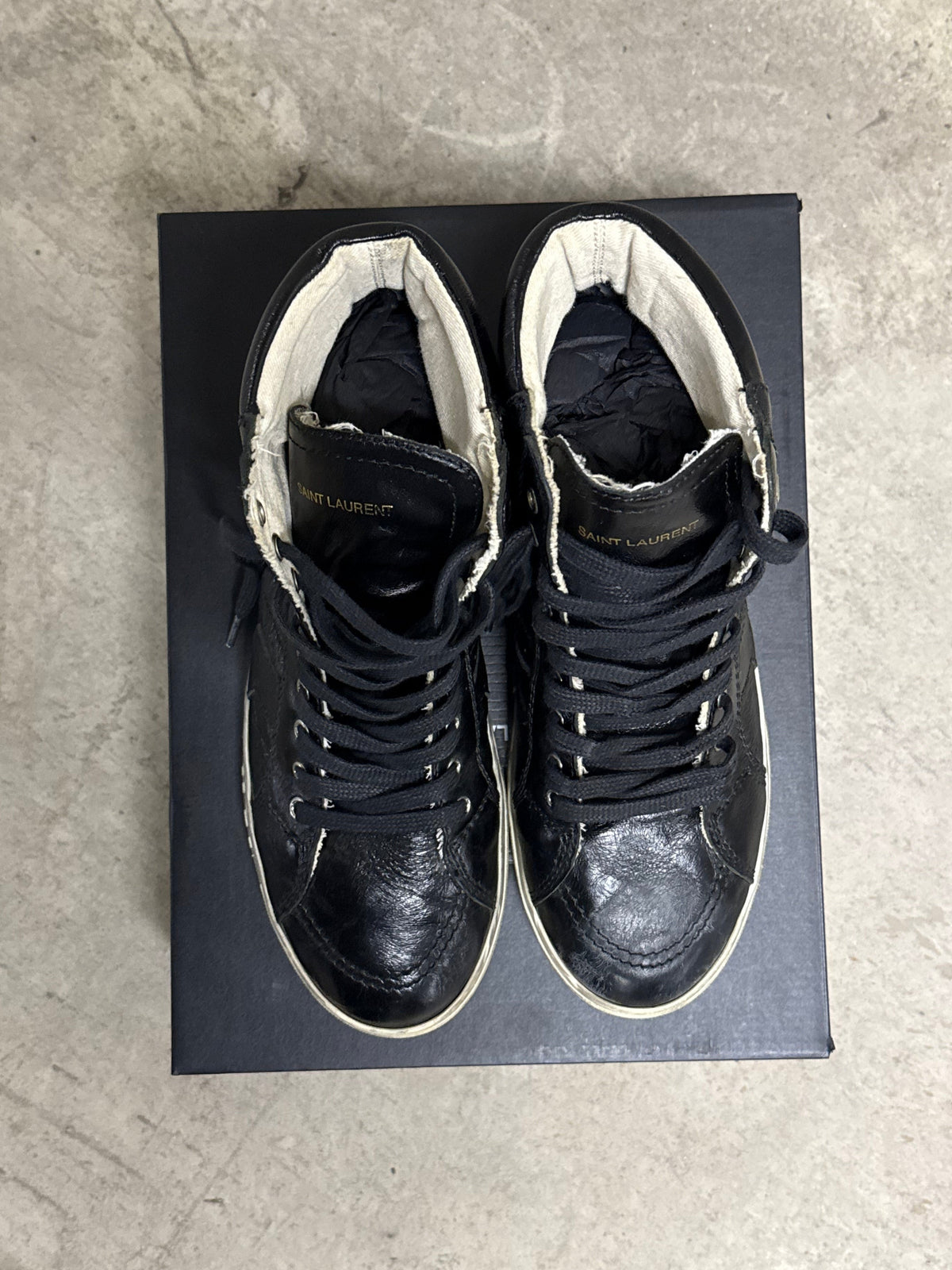 Saint Laurent Paris '1971 Bad Lieutenant' High Top Sneakers