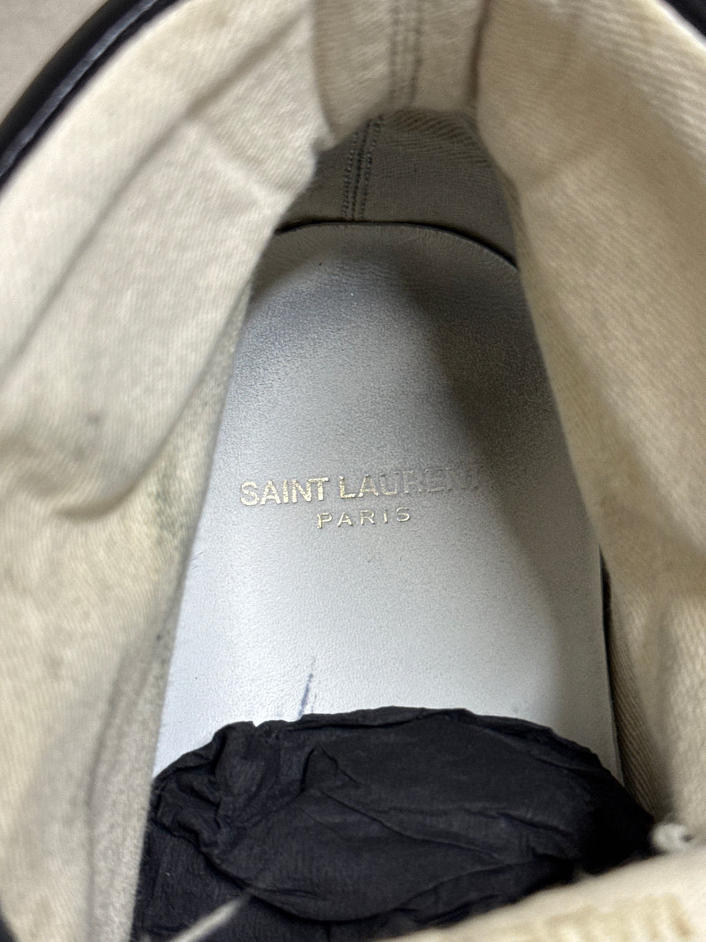 Saint Laurent Paris '1971 Bad Lieutenant' High Top Sneakers