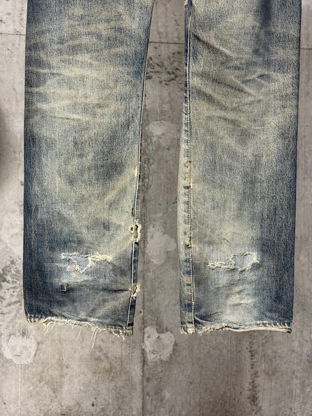 Undercover AW05 Red Yarn 64 Denim Jeans