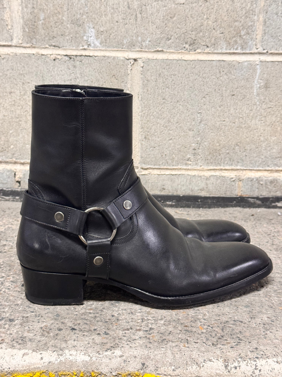 Saint Laurent Paris Harness Wyatt Boots