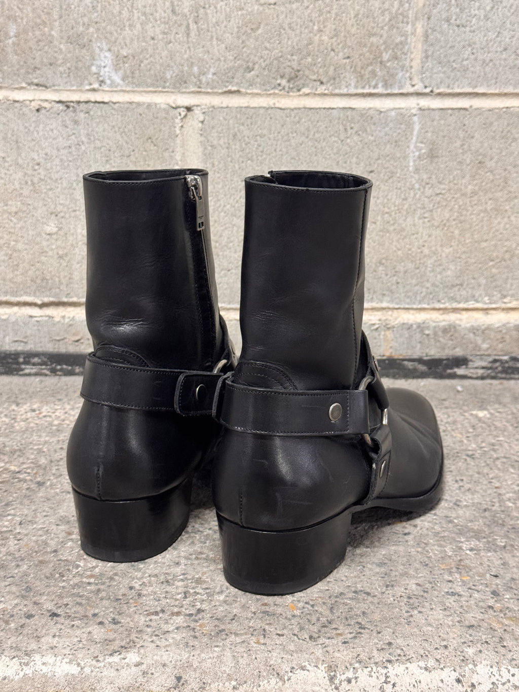 Saint Laurent Paris Harness Wyatt Boots