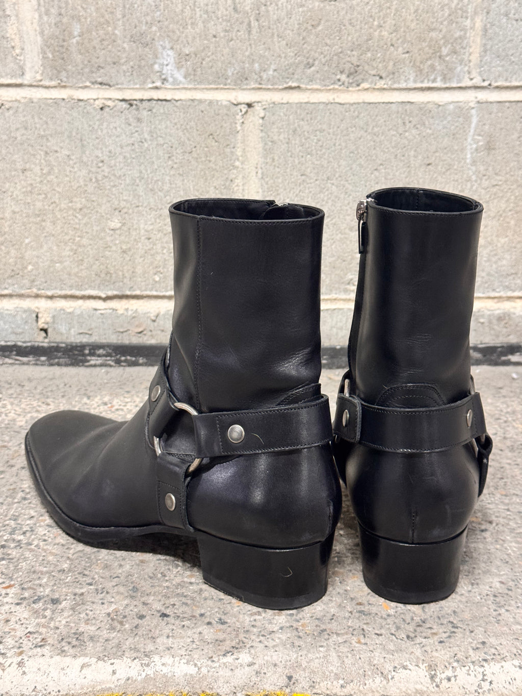 Saint Laurent Paris Harness Wyatt Boots