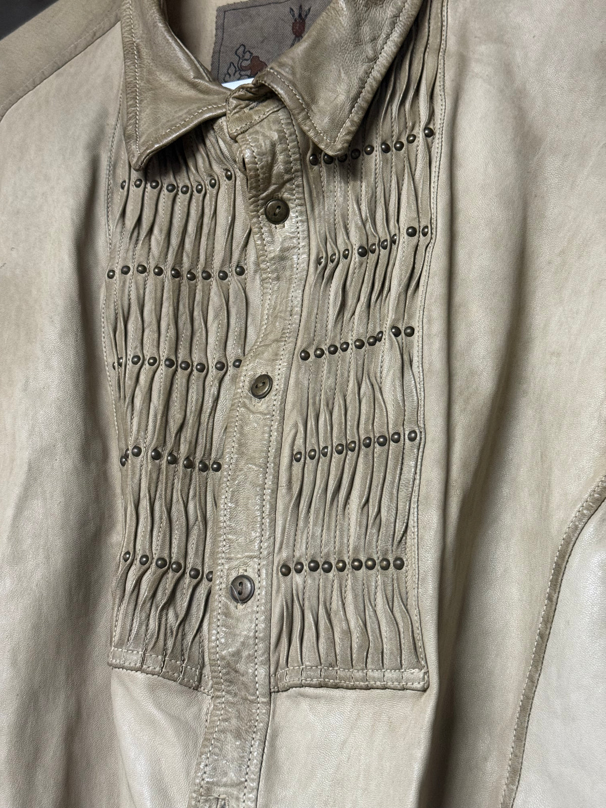 Kiminori Morishita Leather Button Up Shirt
