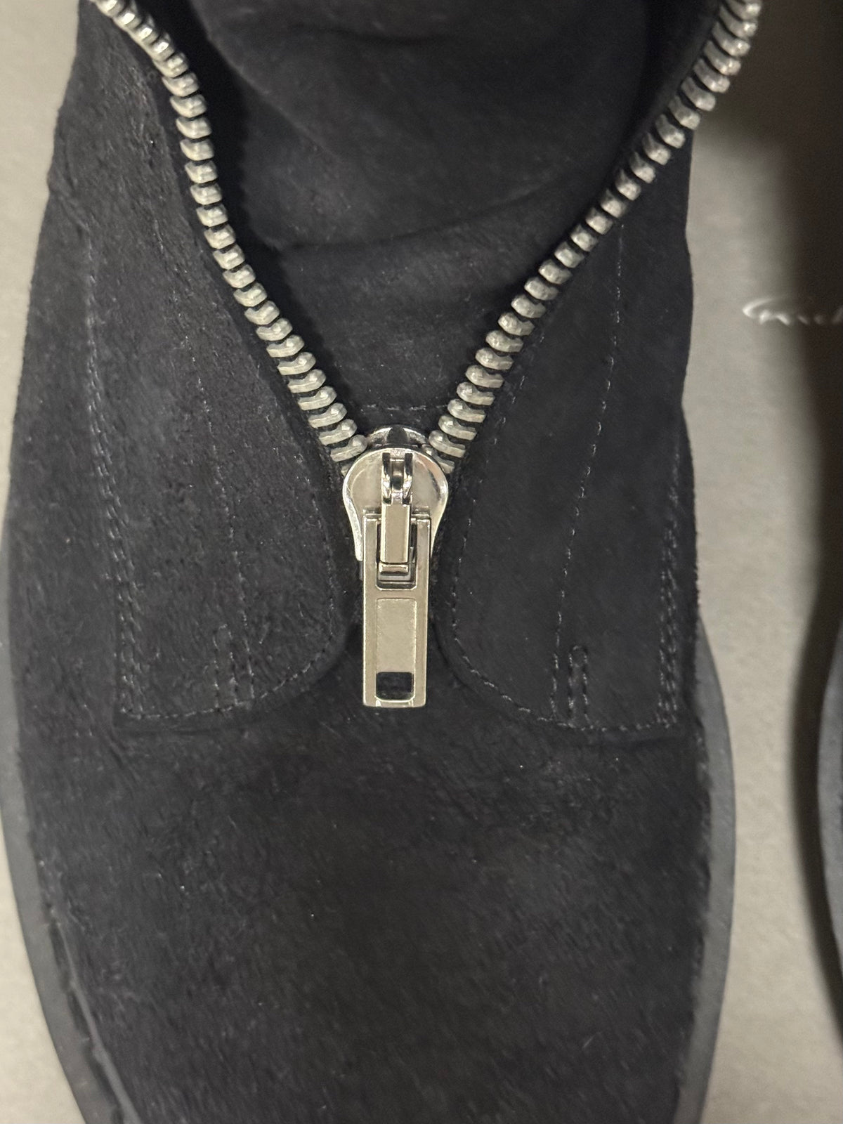 Rick Owens Suede Basket Creeper Mohawk Boots